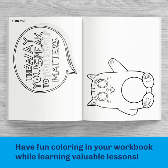 The Peace Pets Workbook - Coloring Pages - Positive Affirmation Coloring Page Art Print
