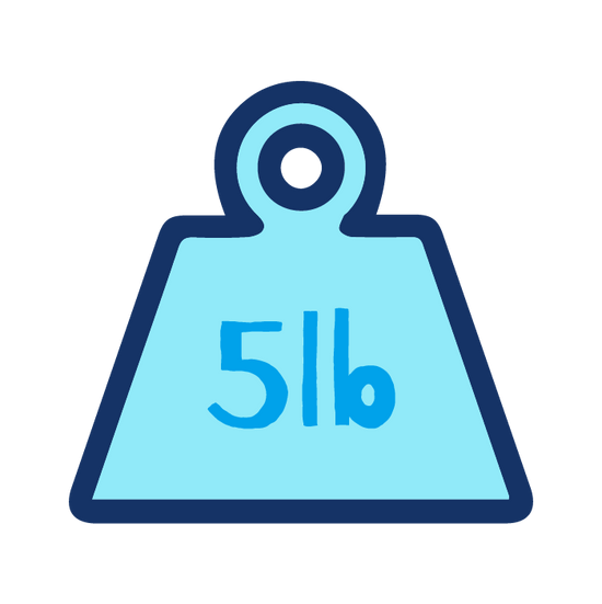 5LB WEIGHTED LAP PADS