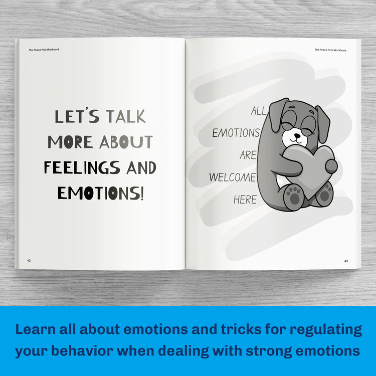 The Peace Pets Workbook - Teach Kids about Emotions - Teach Kids Emotional Regulation Skills