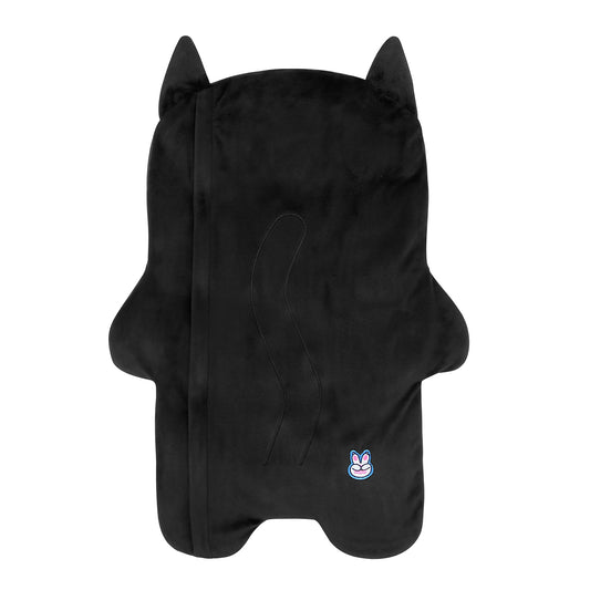 5lb Ehno - Black Cat Weighted Lap Pad Animal Back