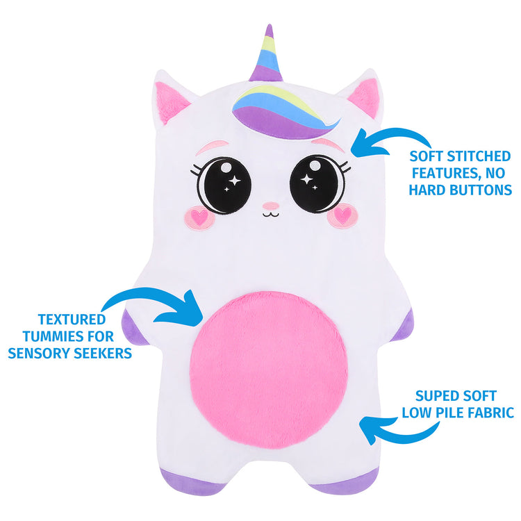 5lb Ace - Unicorn Weighted Lap Pad Animal Features